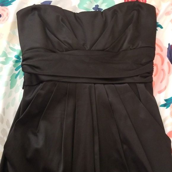 Black Strapless Dress - Picture 2 of 3